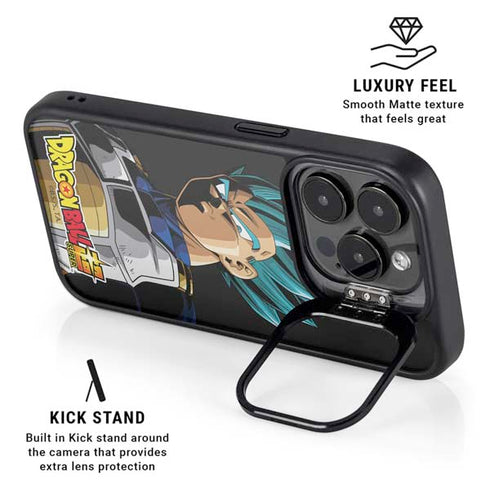 Dragon Ball Super Vegeta iPhone 15 Pro Kickstand Case